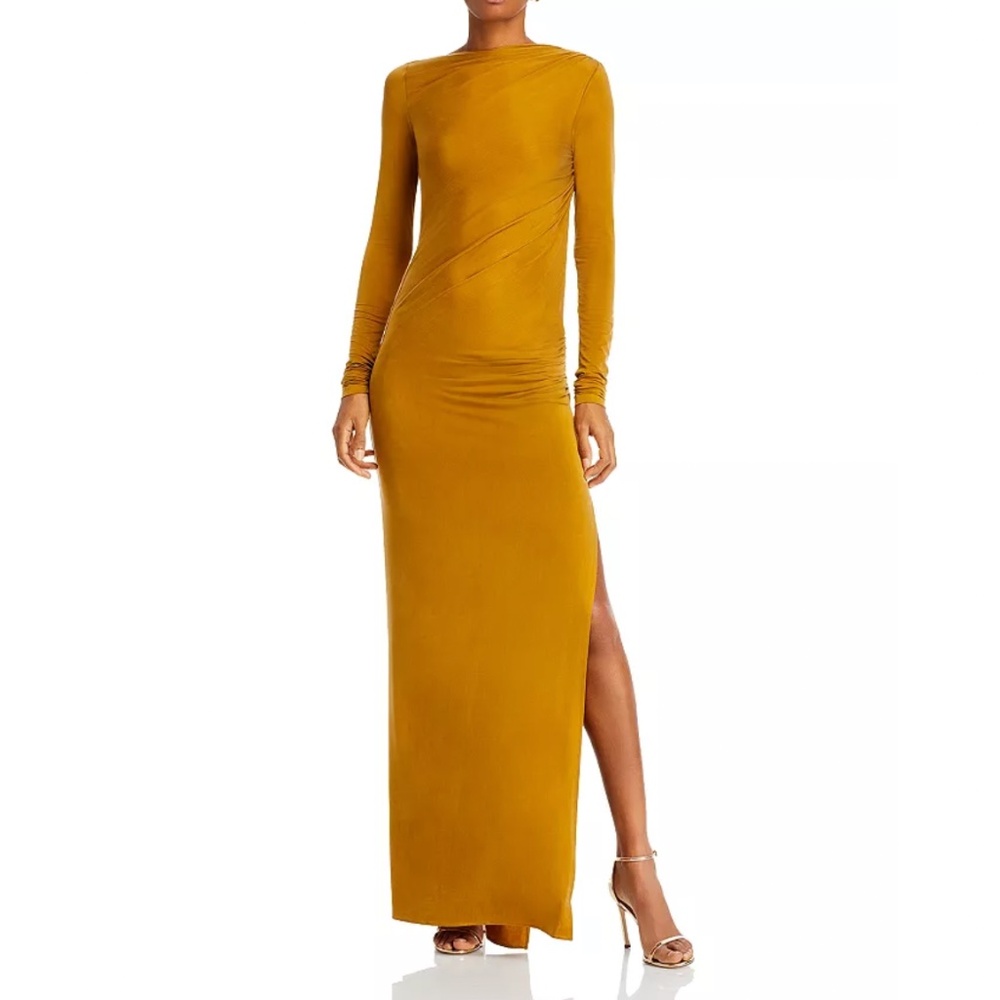 NWT | The Andamane Sophie Maxi Dress Gold | Sz IT 38
